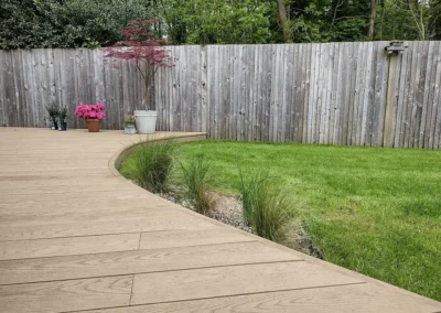 Curvilinear Millboard decking design.