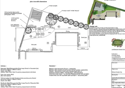 Layout garden plan Welwyn Garden City.